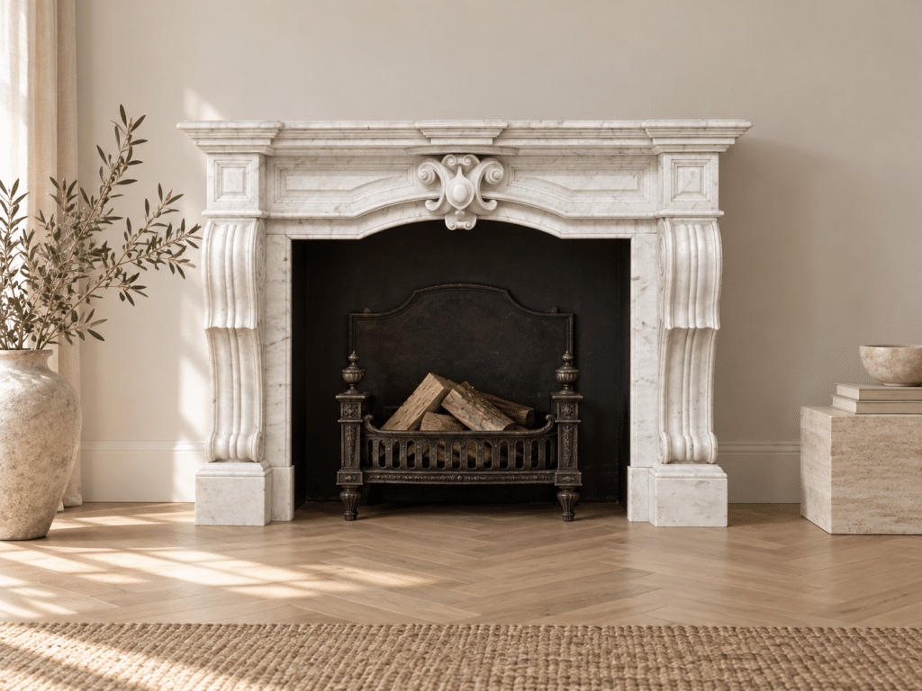 NEOCLASSICISTISCHE WIT MARMEREN ANTIEKE OMLOOP SCHOUW