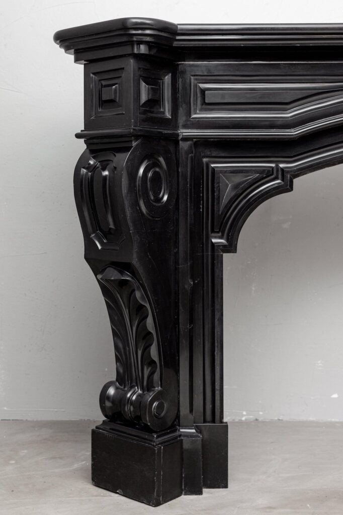NAPOLEON STIJL NOIR DE MAZY ANTIEKE MARMEREN OMLOOP SCHOUW