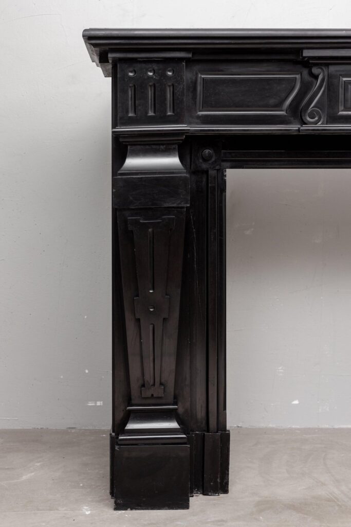 EMPIRE STIJL ZWART MARMEREN ANTIEKE OMLOOP SCHOUW