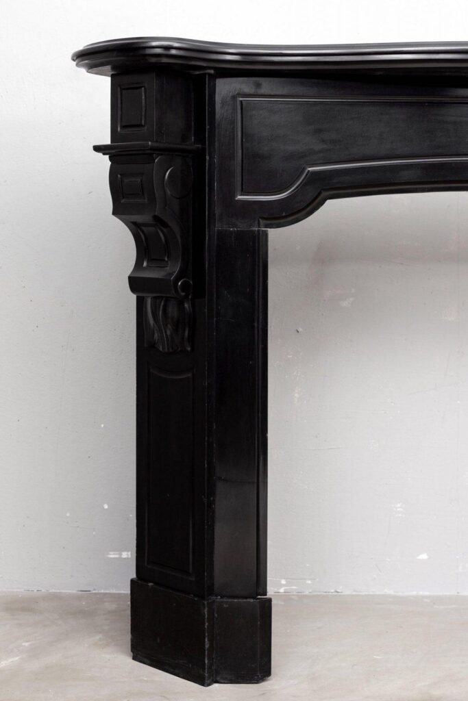 Black Marble Fireplace