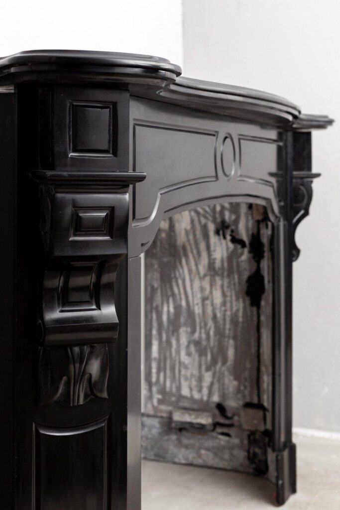 Black Marble Fireplace