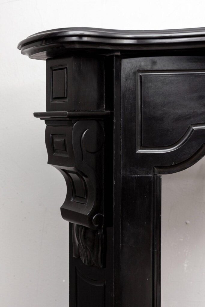 Black Marble Fireplace
