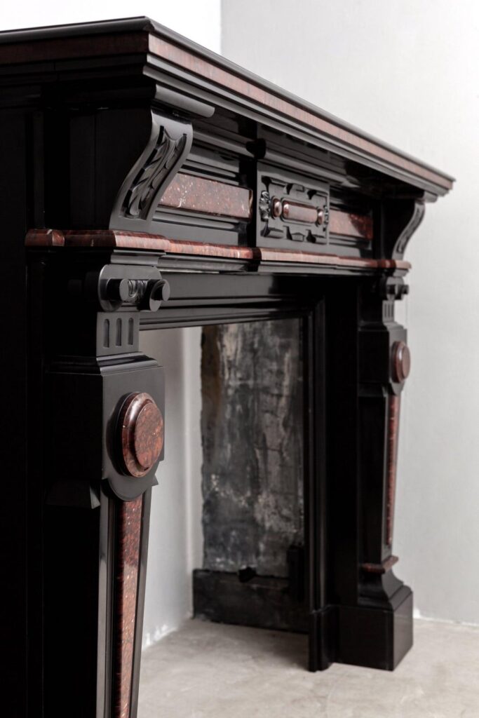 Neoclassicistische Noir De Mazy Antieke Omloop Schouw