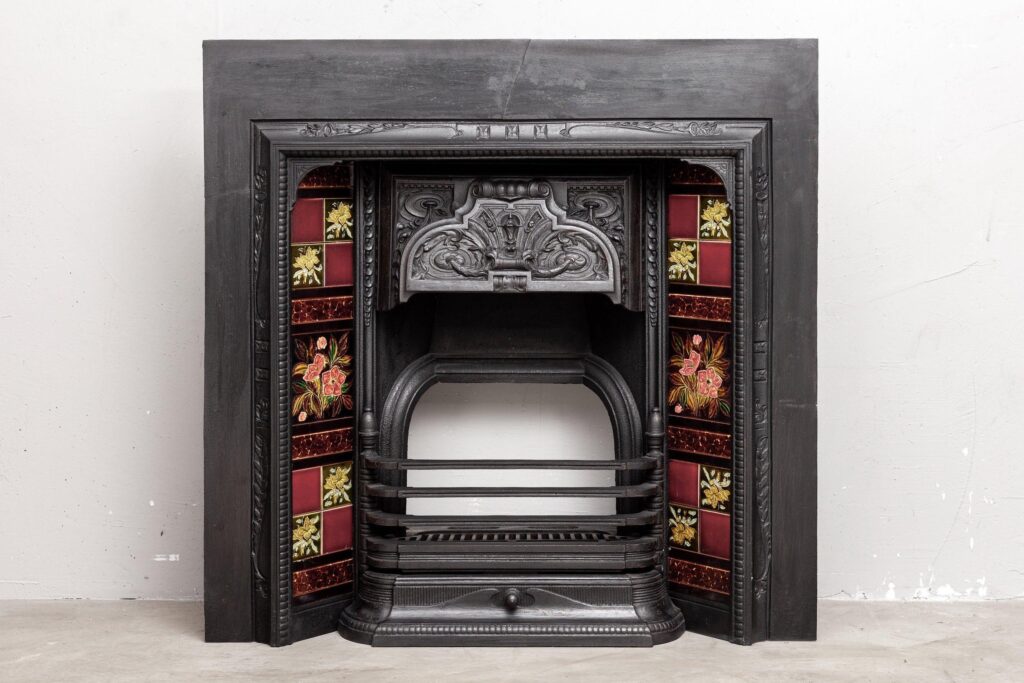 CAST IRON ENGLISH FIREPLACE