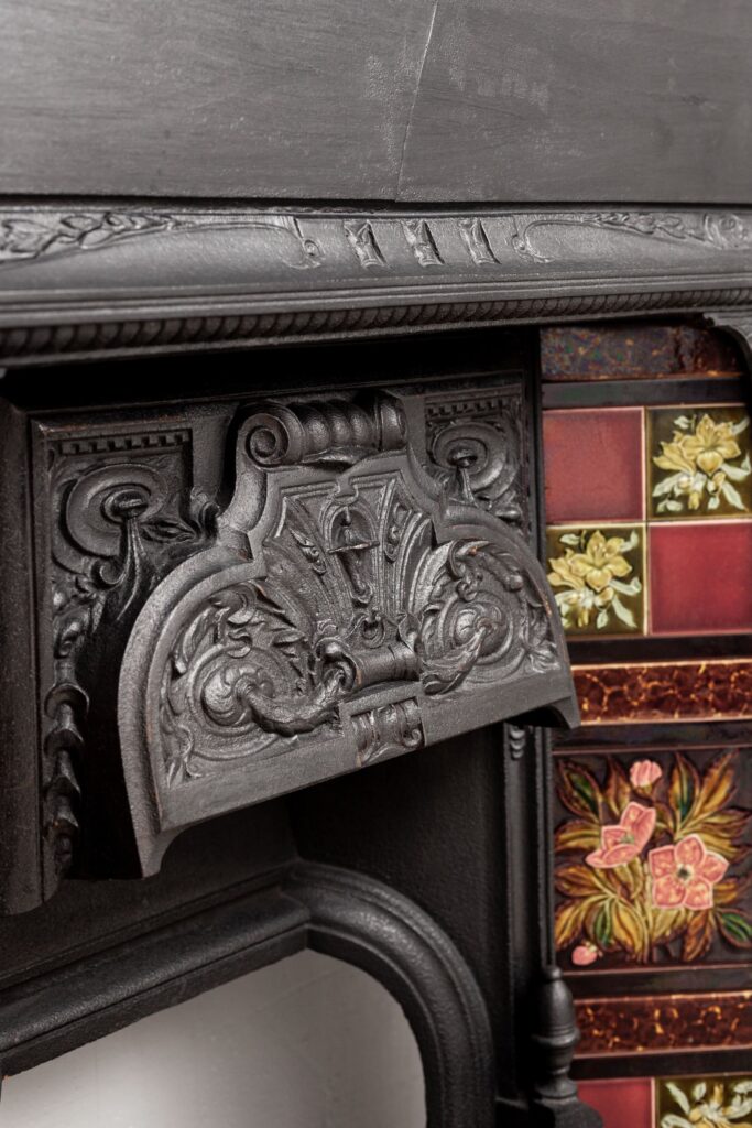 CAST IRON ENGLISH FIREPLACE
