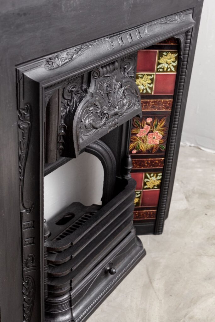 CAST IRON ENGLISH FIREPLACE