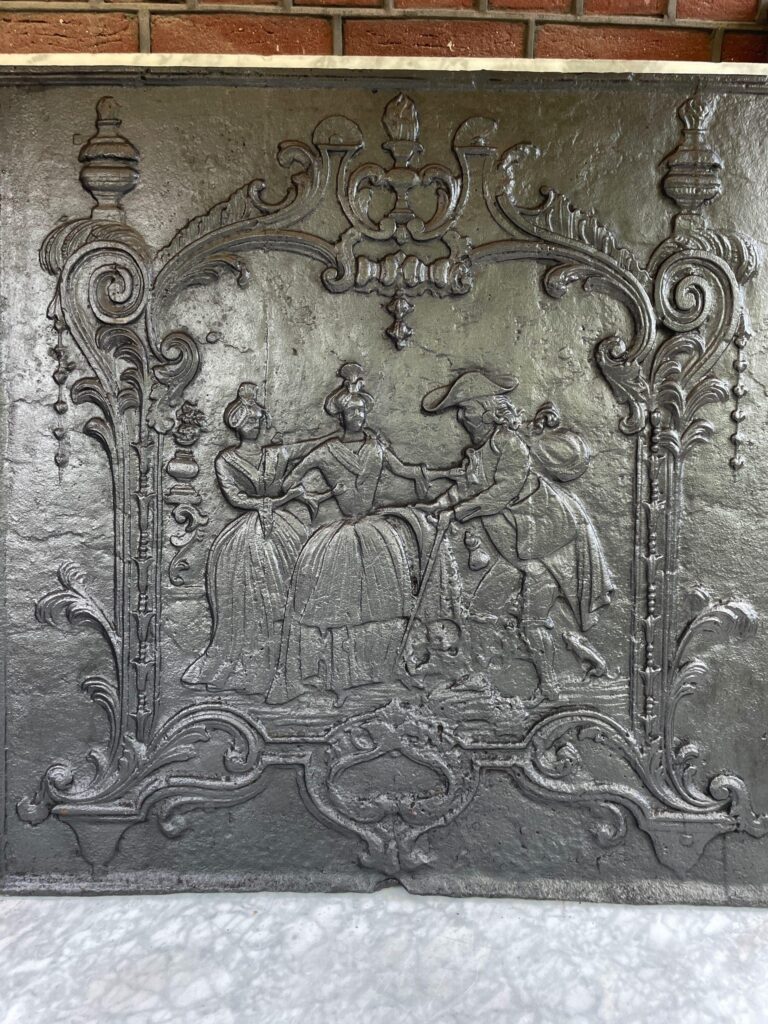 Cast-Iron Antique Fireback XL