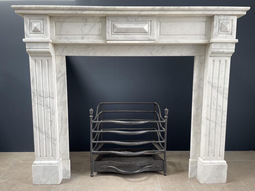 Franse Louis XV Antieke Omloop Schouw Carrara Marmer