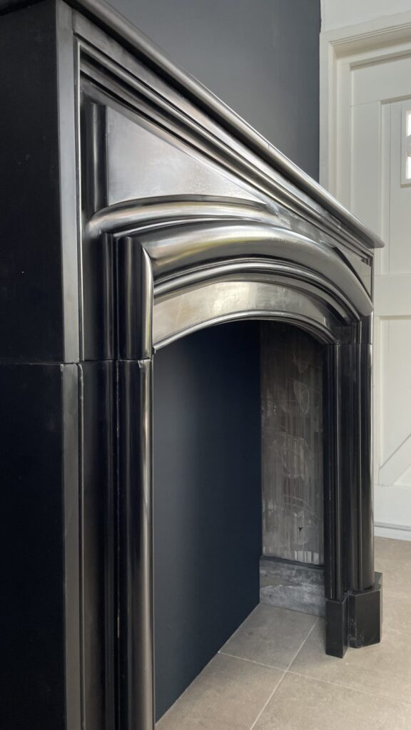 Antique Noir De Mazy Bollection Front Fireplace