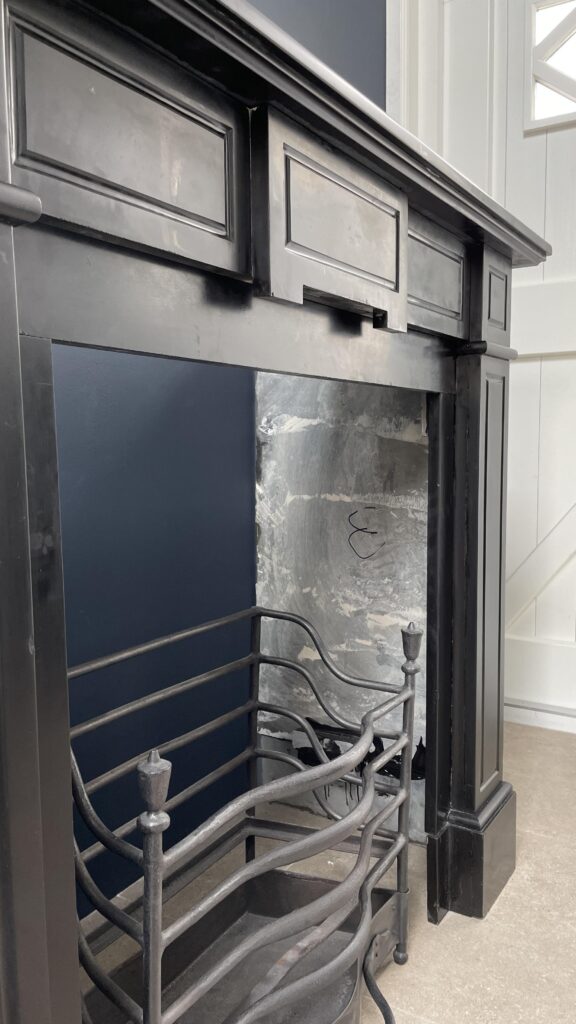 Noir de Mazy Antique Circular Fireplace