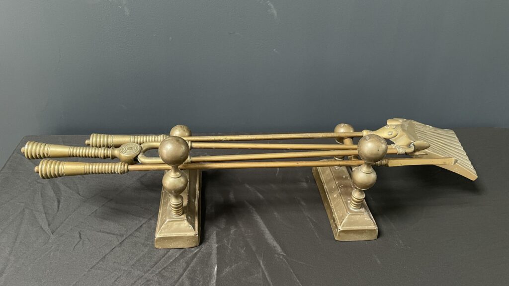Set Antieke Franse Stookbokken Met Openhaard Set