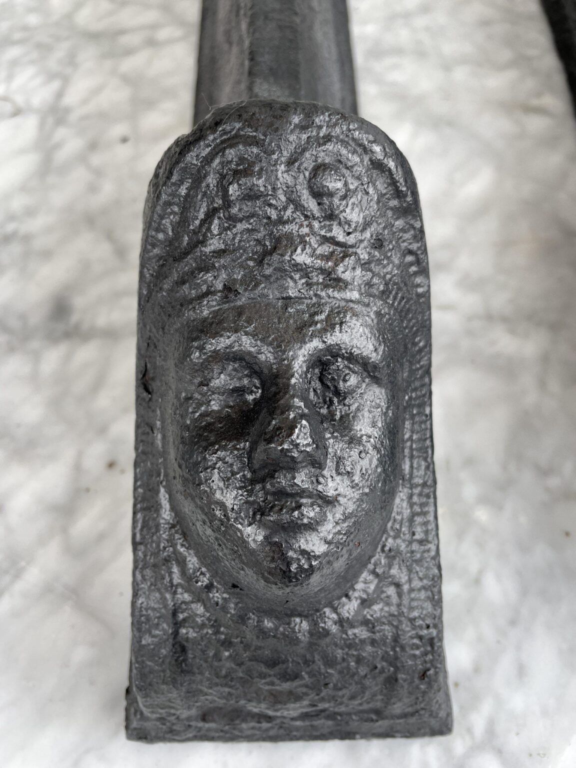 Set of Antique French Andirons — detail 1