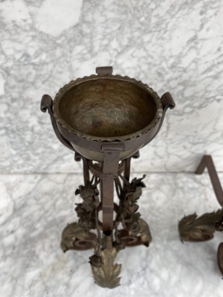 Unique Set of Antique French Andirons