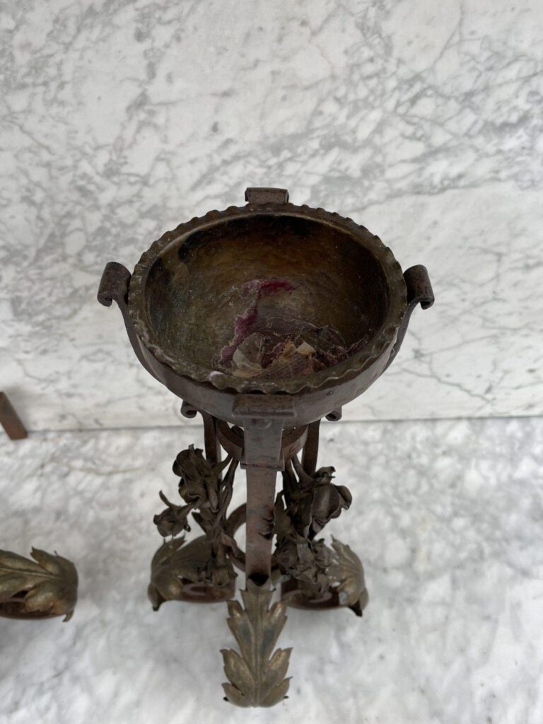 Unique Set of Antique French Andirons