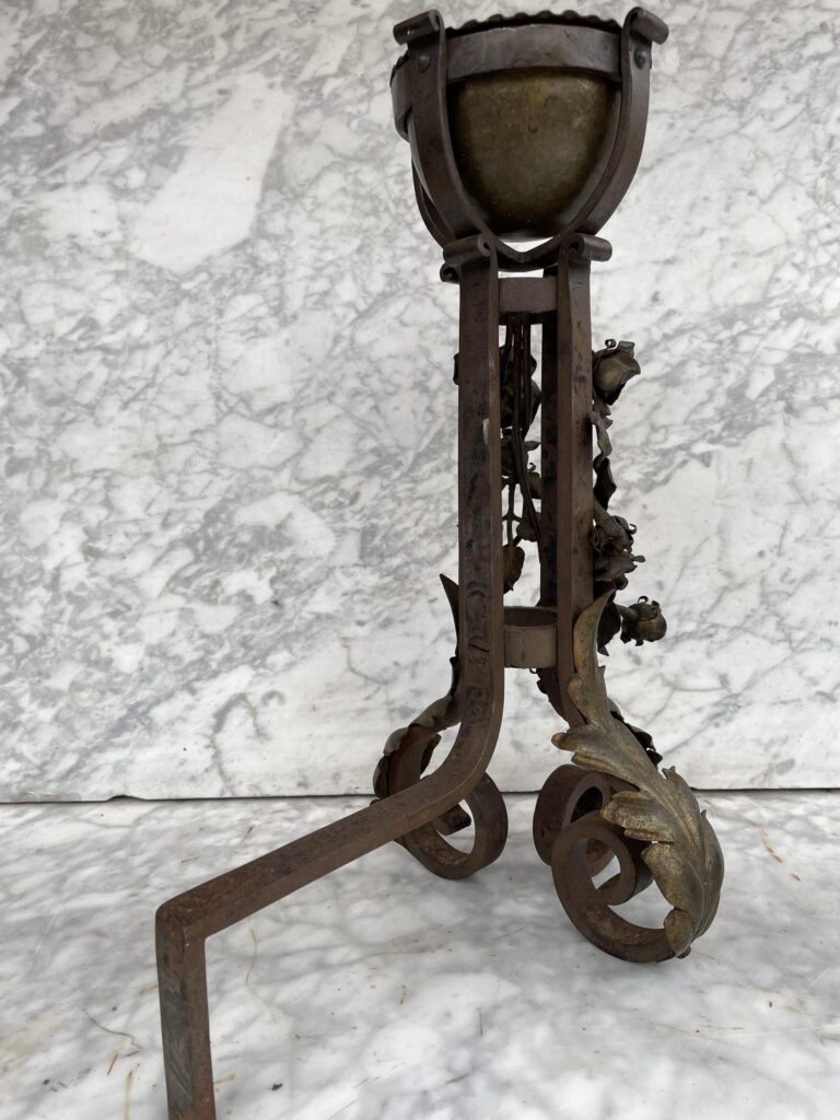 Unique Set of Antique French Andirons