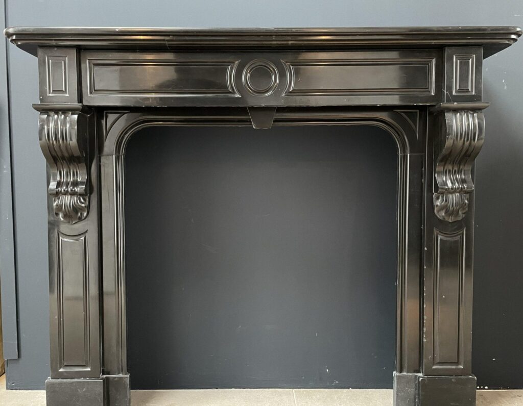 NEOCLASSIC BLACK MARBLE ANTIQUE FIREPLACE (kopie)