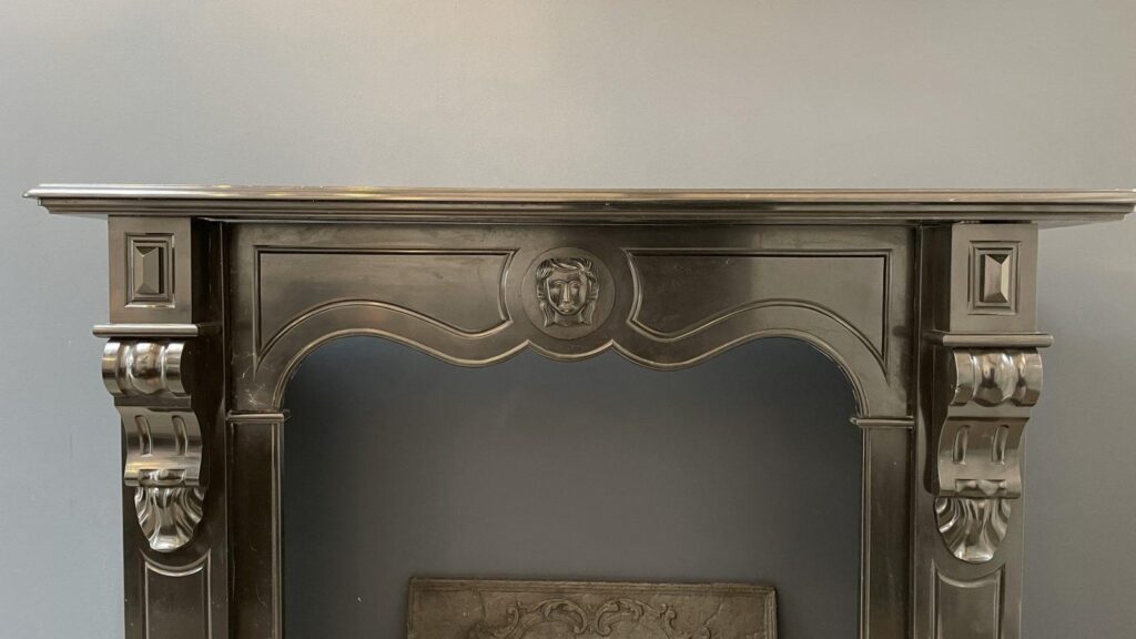 BLACK MARBLE NOIR DE MAZY ANTIQUE FIRE PLACE