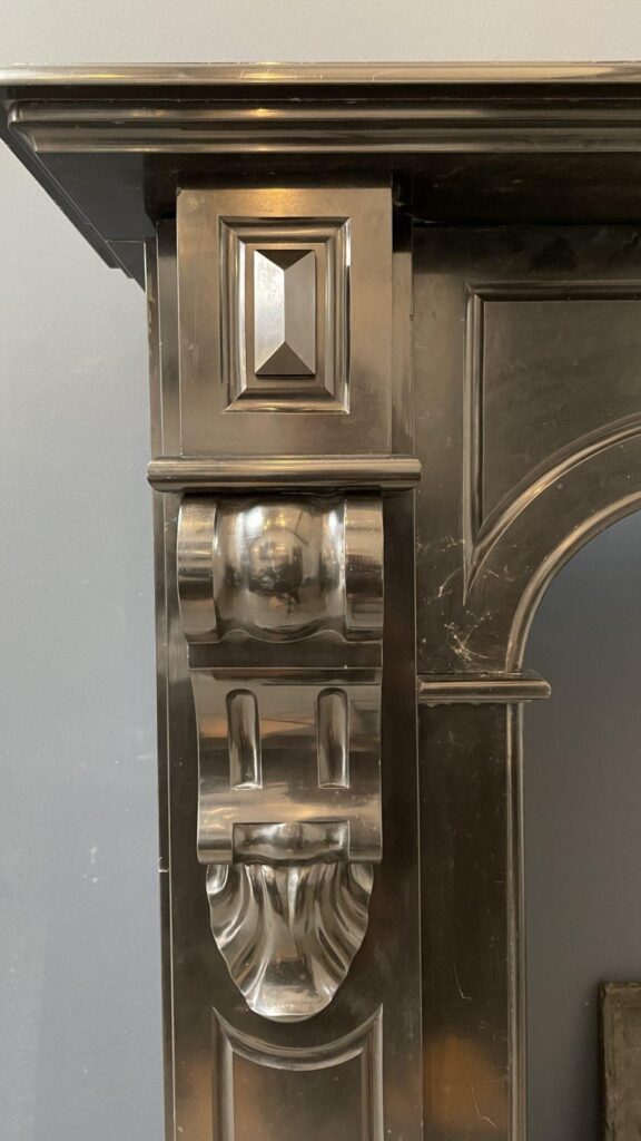 BLACK MARBLE NOIR DE MAZY ANTIQUE FIRE PLACE