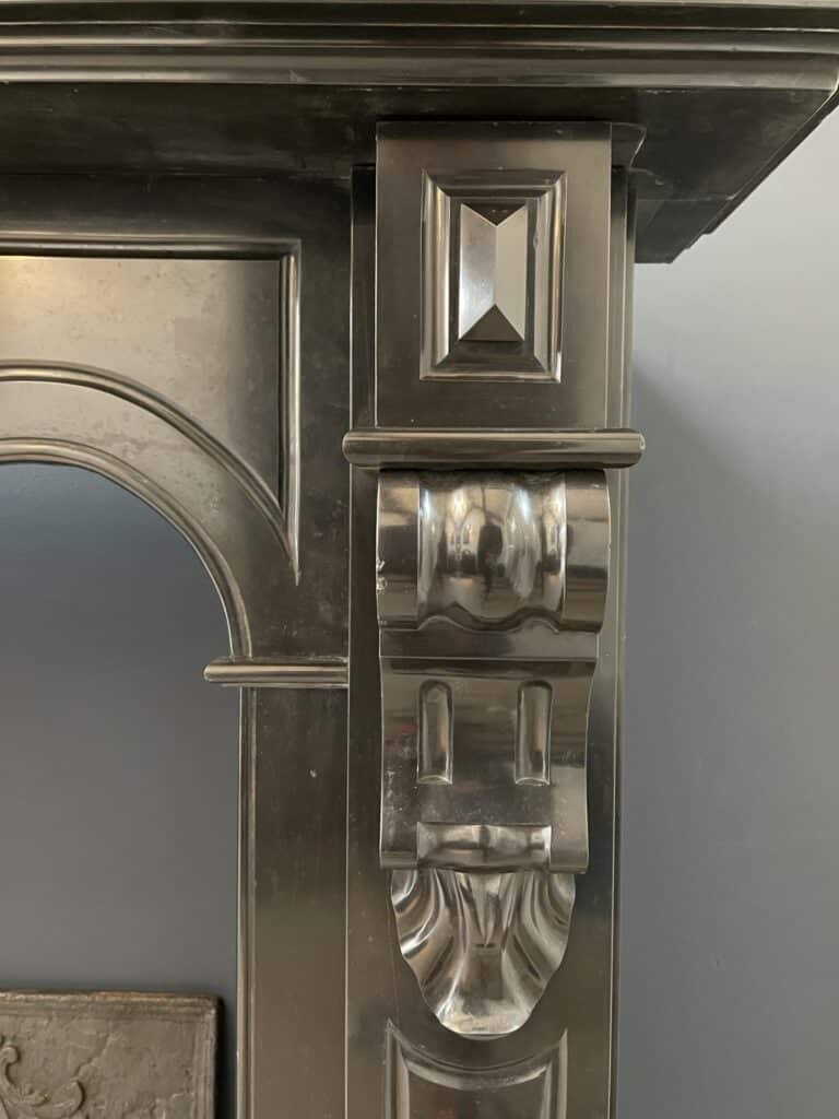 BLACK MARBLE NOIR DE MAZY ANTIQUE FIRE PLACE
