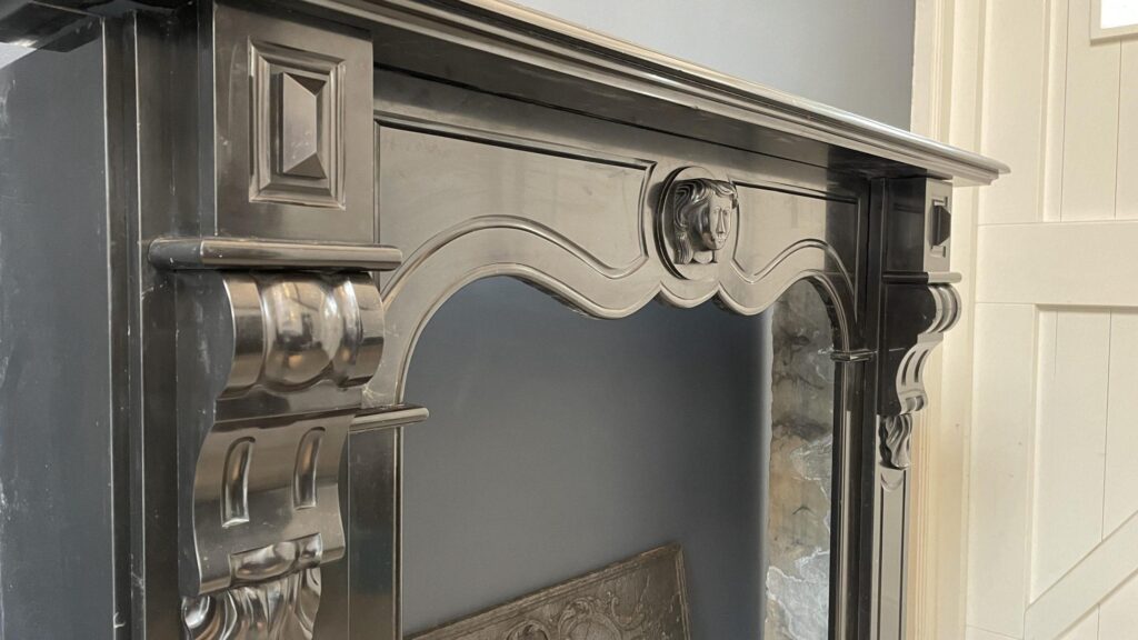 BLACK MARBLE NOIR DE MAZY ANTIQUE FIRE PLACE