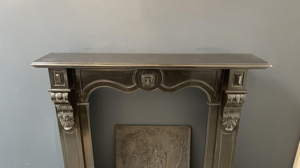 BLACK MARBLE NOIR DE MAZY ANTIQUE FIRE PLACE