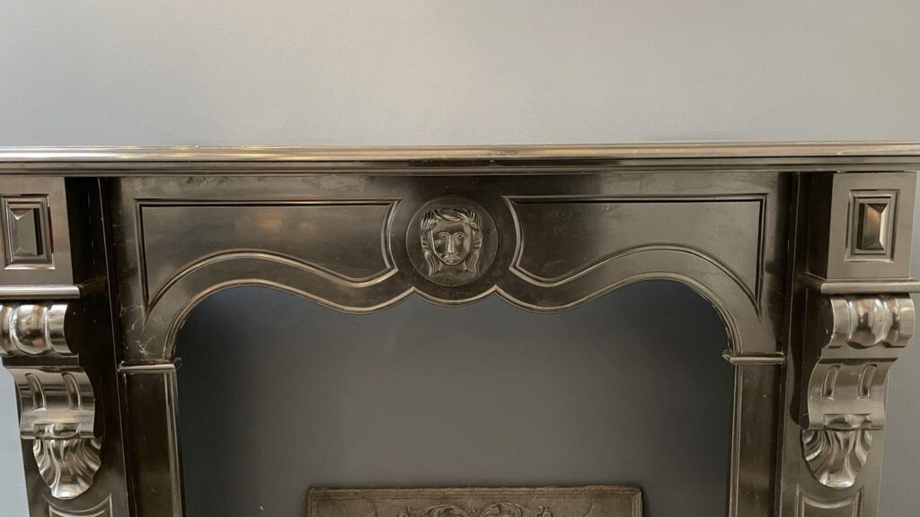 BLACK MARBLE NOIR DE MAZY ANTIQUE FIRE PLACE