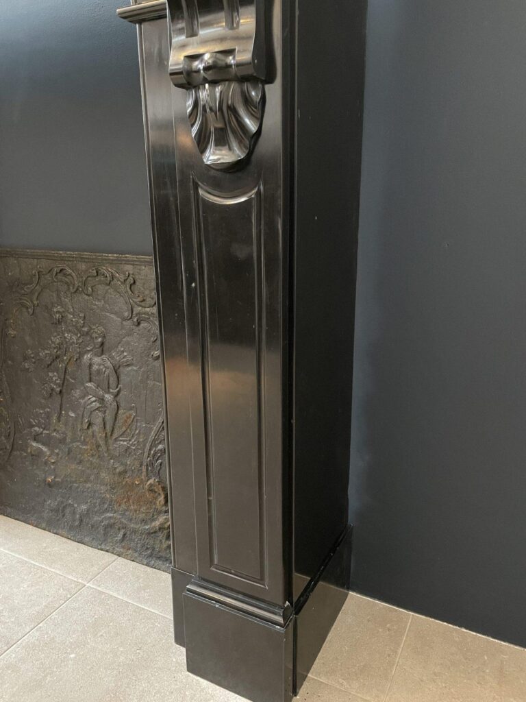 BLACK MARBLE NOIR DE MAZY ANTIQUE FIRE PLACE