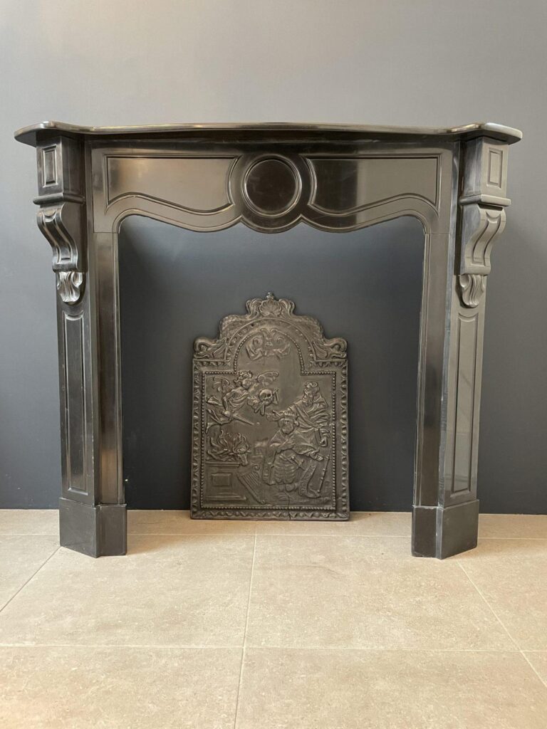 BLACK MARBLE NOIR DE MAZY ANTIQUE FIRE PLACE