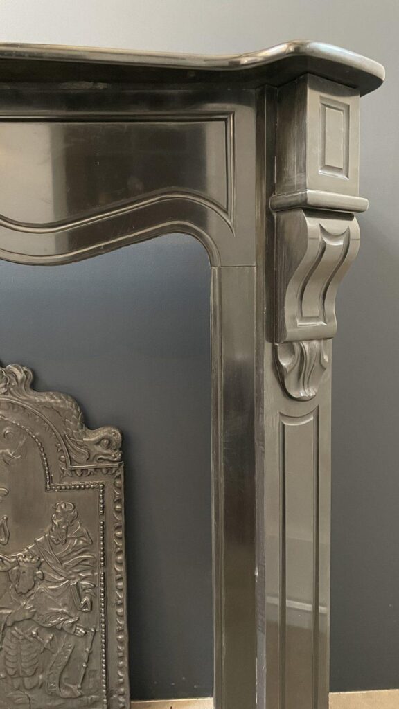BLACK MARBLE NOIR DE MAZY ANTIQUE FIRE PLACE