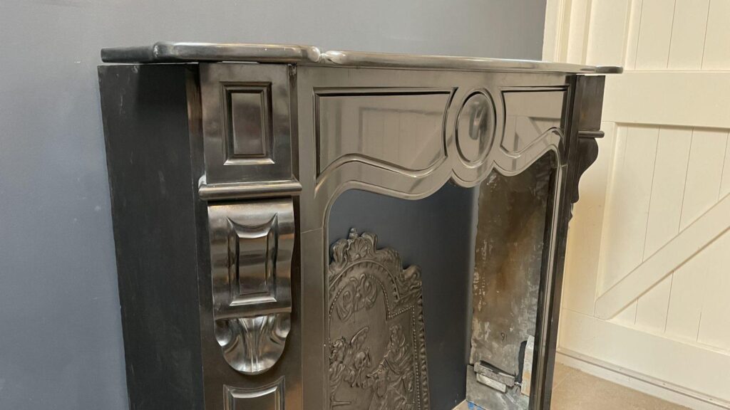BLACK MARBLE NOIR DE MAZY ANTIQUE FIRE PLACE