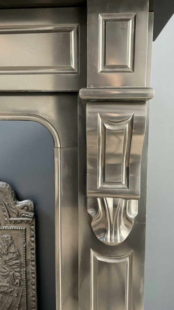 Set of Two Beautiful Marble Antique Circular Fireplaces