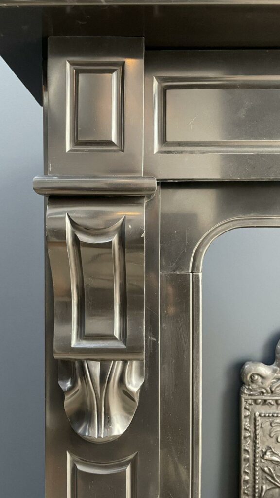Set of Two Beautiful Marble Antique Circular Fireplaces