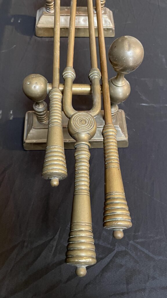 Set Antieke Franse Stookbokken Met Openhaard Set