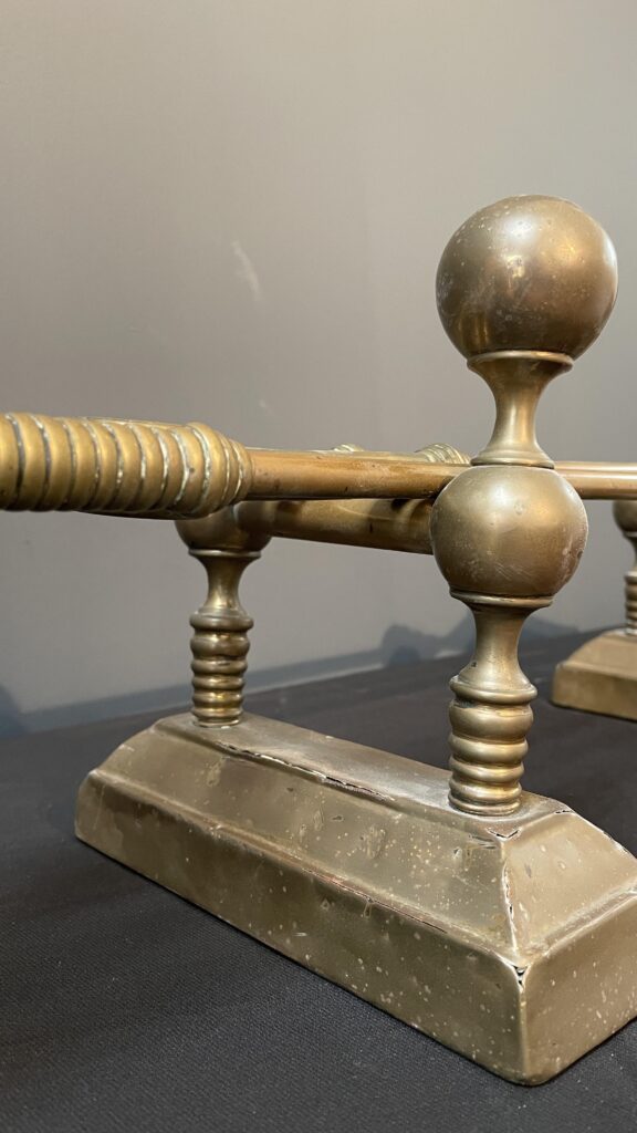 Set Antieke Franse Stookbokken Met Openhaard Set