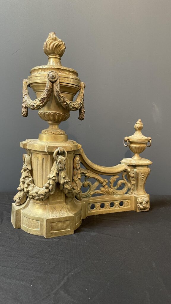 Luxury Set of Antique French Andirons