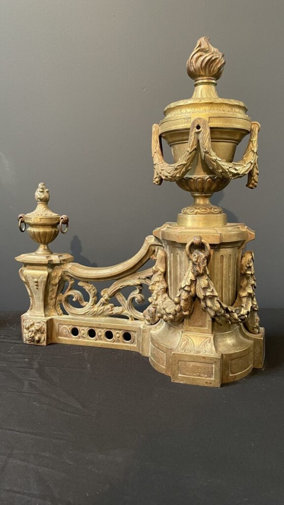 Luxury Set of Antique French Andirons