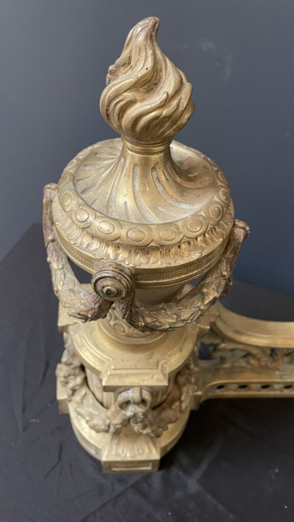 Luxury Set of Antique French Andirons
