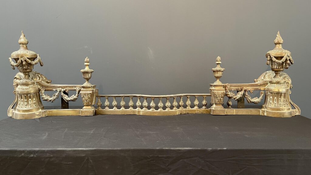 Beautiful Set of Antique French Andirons