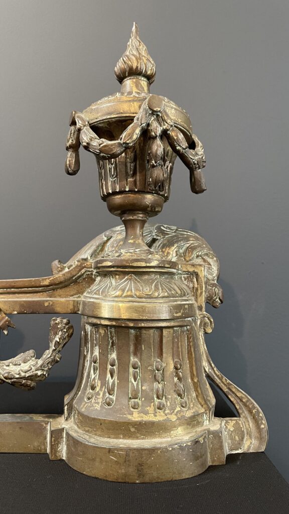Beautiful Set of Antique French Andirons