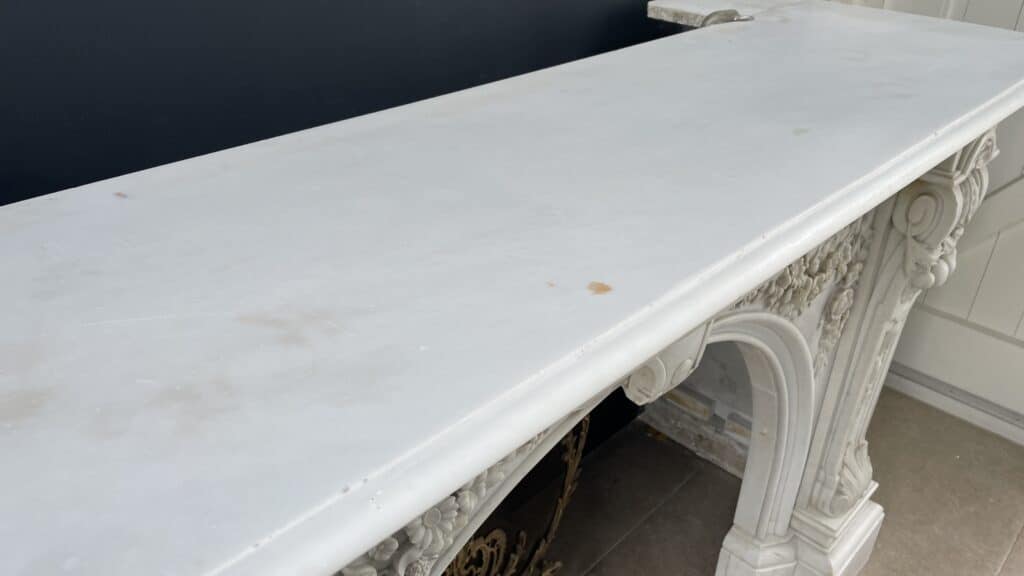 Bijzonder Luxe Franse Antieke Omloop Schouw Carrara Marmer