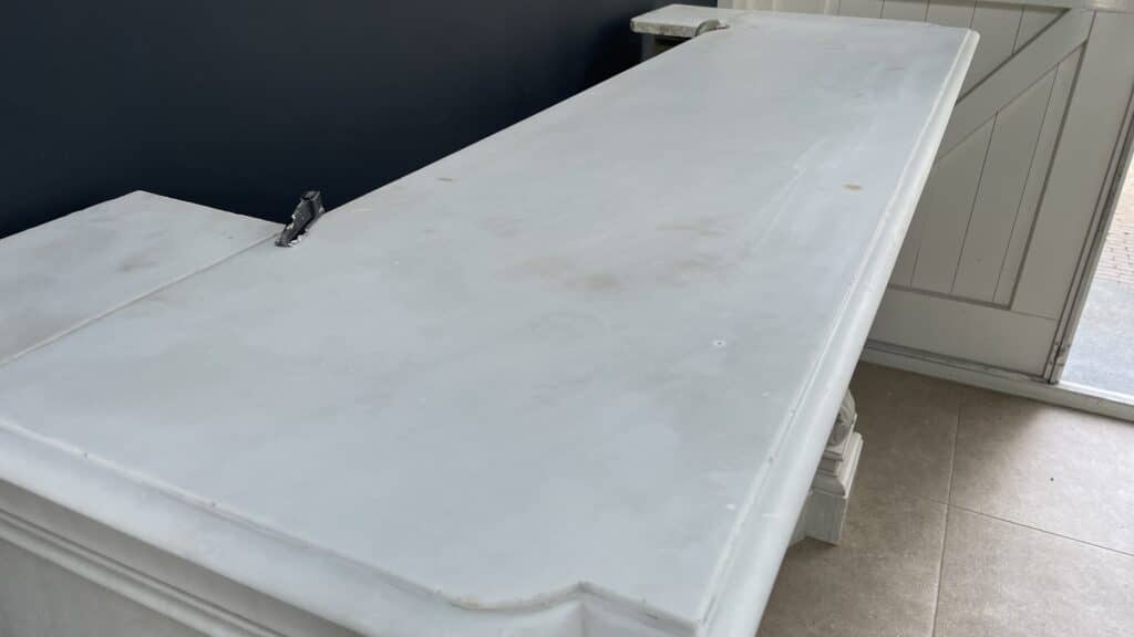 Bijzonder Luxe Franse Antieke Omloop Schouw Carrara Marmer