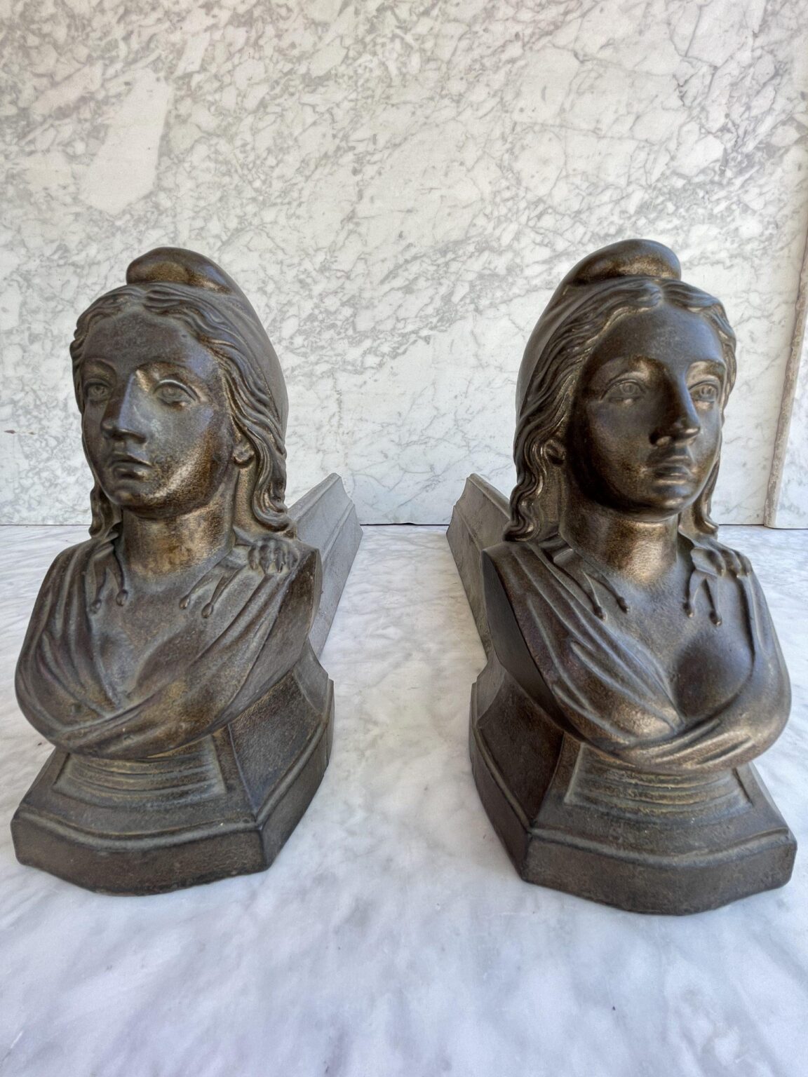 Set of Two Antique Busts