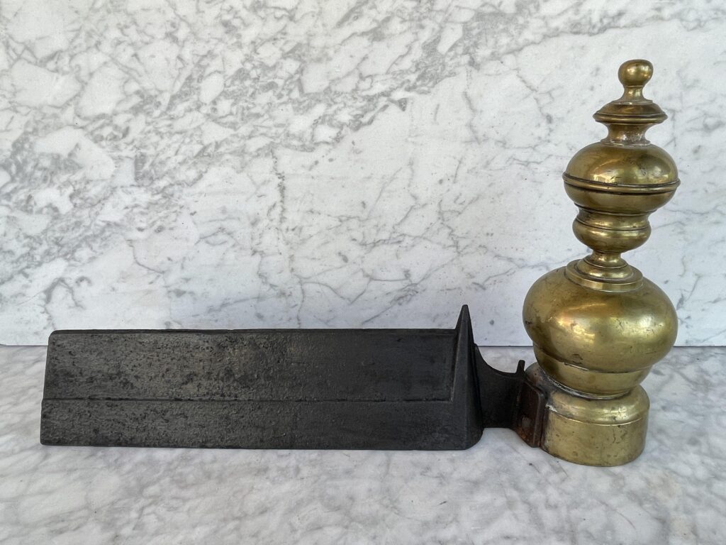 Set Antieke Stookbokken gietijzer en Messing