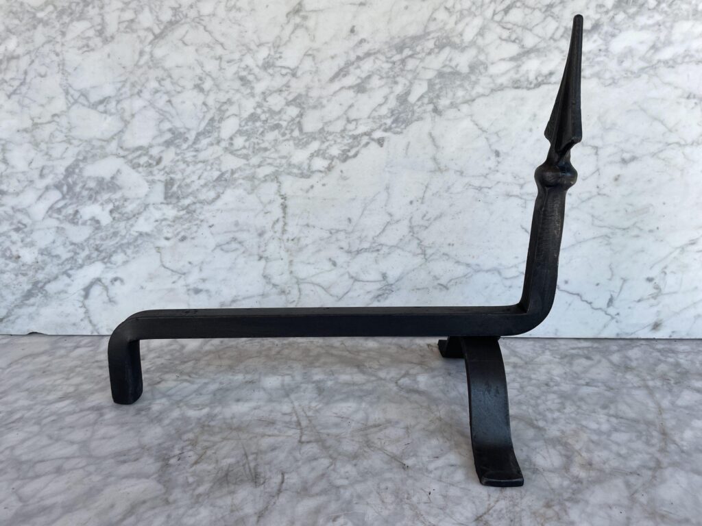 Set of Antique Wrought-Iron Andirons