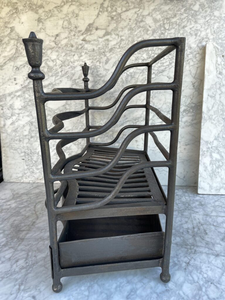 Antique Forged Cast-Iron Fire Basket
