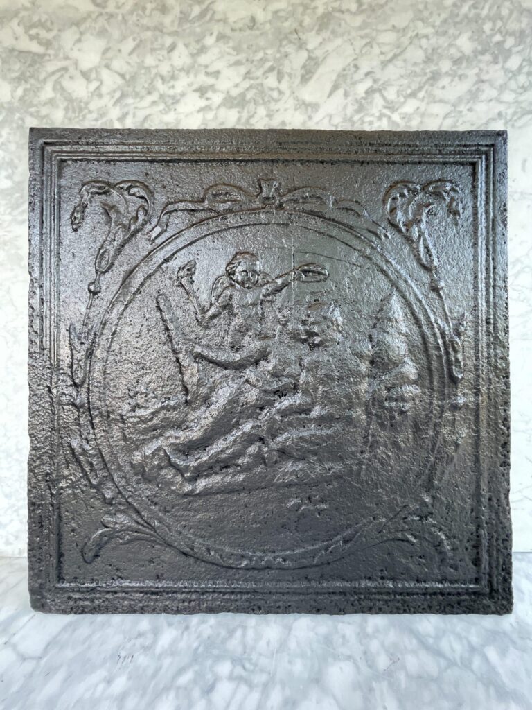 Cast-Iron Antique Fireback (available as a set)