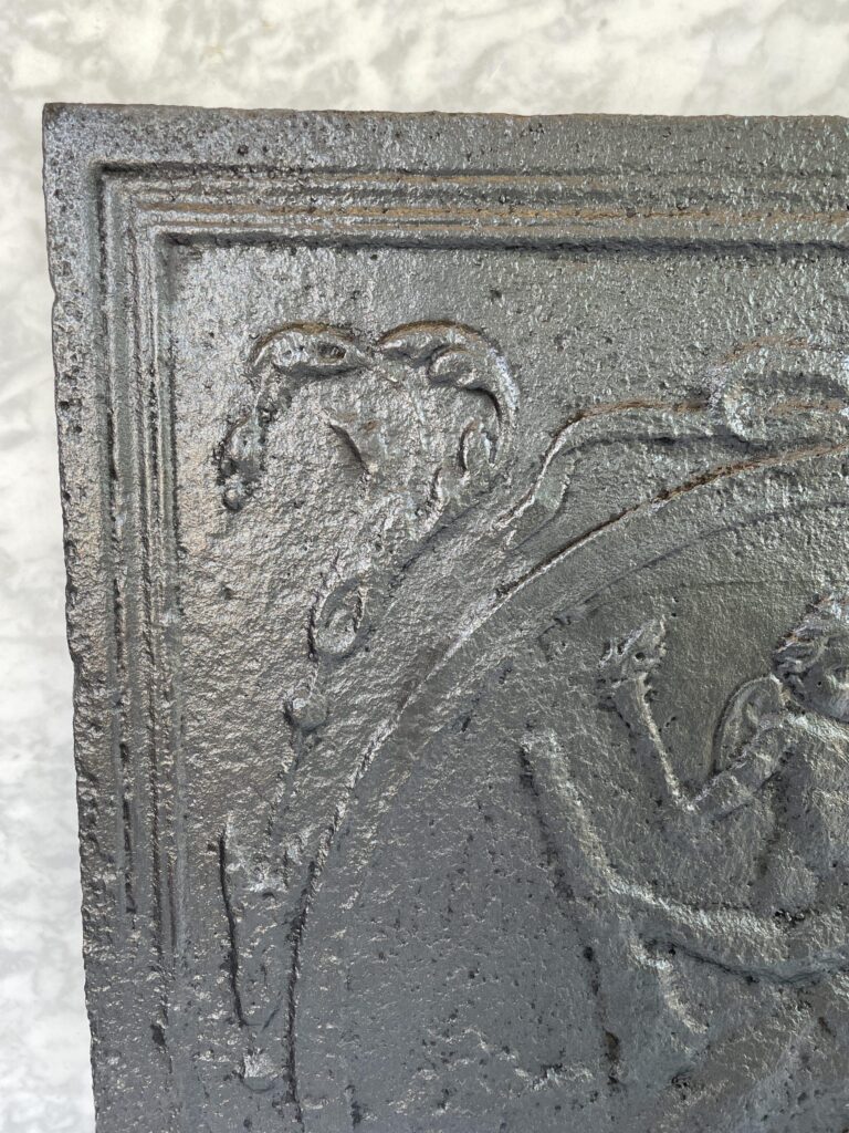 Cast-Iron Antique Fireback (available as a set)