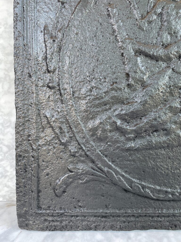 Cast-Iron Antique Fireback (available as a set)