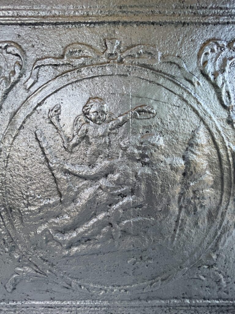 Cast-Iron Antique Fireback (available as a set)