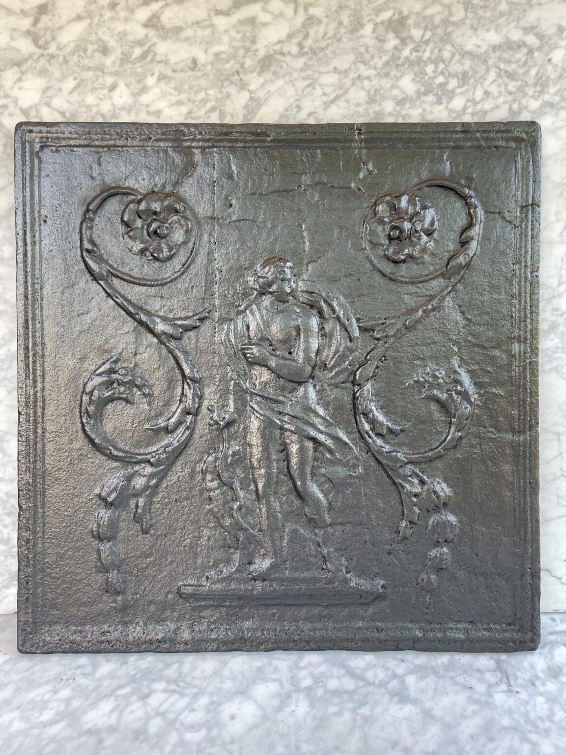 Cast-Iron Antique Fireback